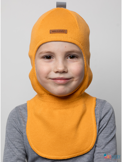 Шапка-шлем 23301-01 х/б подклад, горчичный 48-50