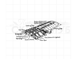 Штампы  со схемой крыла