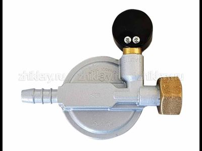 Регулятор давления CAVAGNA GROUP 694 с манометром, СНГ, 29mbar, 1.5кг/ч, (6914900159)