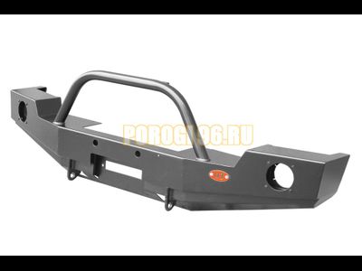 Передний силовой бампер серии Трофи на Jeep Wrangler JК 2007-2018, JL 2017- (02.206.01)