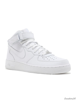NIKE Air Force 1 Mid White/Белые  Унисекс (36-45)