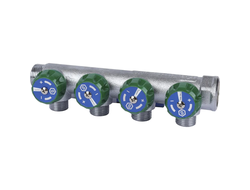 Коллектор регулирующий STOUT 3/4", 4 отвода 1/2" (Арт. SMB-6850-341204)