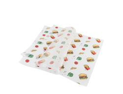 Бумага оберточная пищевая 305х305 "Гамбургер" Жиростойкая (3000 шт.) 108-023