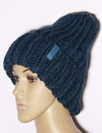 Шапка женская "Колпак резинка объёмная" 677 морская волна, пудра, ваниль, терракот