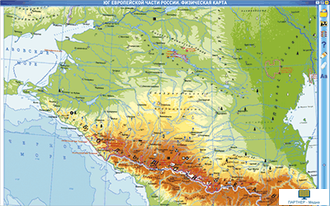 Интерактивные карты по географии.География России. 8–9 классы. Географические регионы России. Европейская часть.