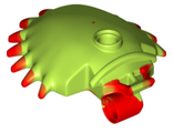 Plant Venus Flytrap Shell with Red Spikes Pattern, Lime (29112pb01 / 6203673)