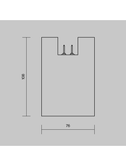 Уличный трековый светильник Alfa Elasity IP 3000К 16Вт 38° черный, O-TR01-2-S-16WB3K, Maytoni