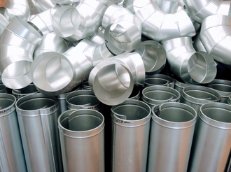 Кожух защитный оцинкованный • отвод 90 градусов