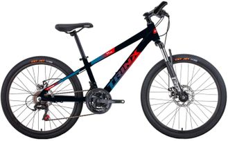 Подростковый велосипед Trinx M114 черно-красно-синий, рама 11