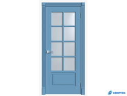 Межкомнатная остекленная дверь с покрытием Эмаль Лондон 1 ДО купить в Челябинске | КВИРТЕК