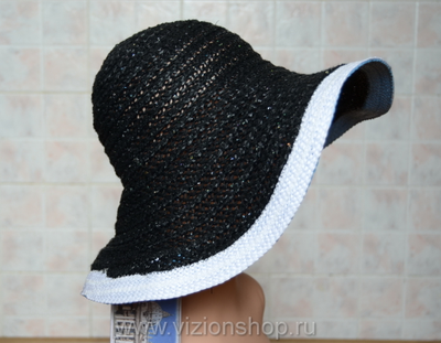 черная вязаная шляпа с широкими полями фото итальянских шляп vizio