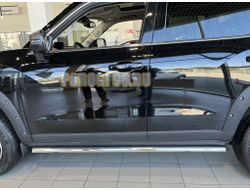 Защита штатного порога труба d60 для Haval Dargo X 2023-