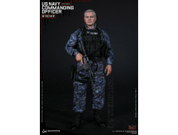 Рубашка и брюки тактические с нашивками 1/6 NAVY COMMANDING OFFICER (78050) - DAMTOYS