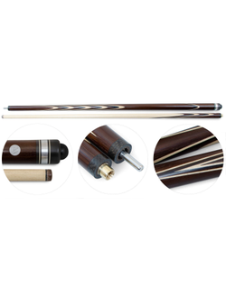 Кий / пирамида 2-pc "Классика" (термограб) 19 запилов с перепилом