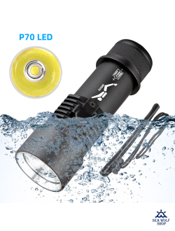 Фонарь подводный Diving D1 P70-1950Lm-белый 13см, бокс, комплект