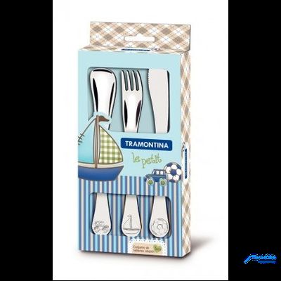 Tramontina  детский набор   Le Petit blue, 3 предмета - 66973/000