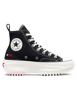 Converse Run Star Hike Valentines Day черные высокие с сердечком A01598C