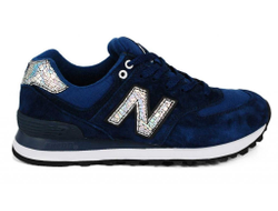 New Balance 574 Синие с хамелеон