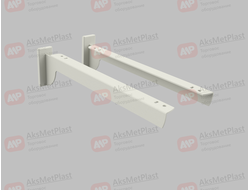 W-2253DX/SX Полкодержатель прямой под полку L=300 мм цвет белый левый/правый