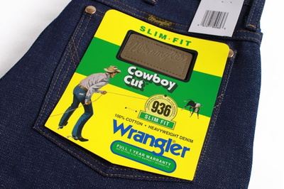 Джинсы 936 Wrangler® Cowboy Cut® узкий (жёсткие)