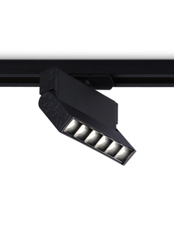Трековый однофазный светодиодный светильник GL 6814 BK черный LED 6W 4200K 24° 115*22*87