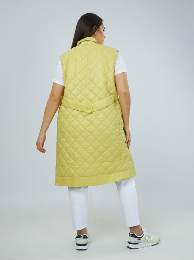 Жилет удлиненный стеганный