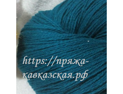 Кавказская пряжа в две нити кручения морская волна
