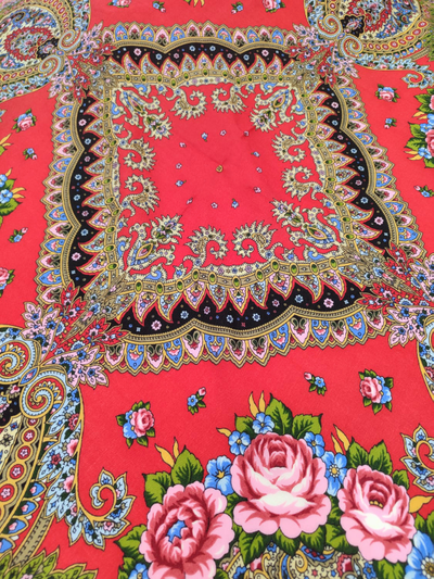 Павловопосадский платок Русское раздолье 1619-5