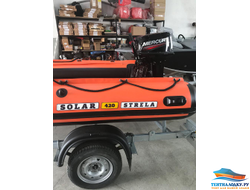 Тент на лодку Солар-420 Стрела Jet Tunnel