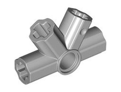 Technic, Axle and Pin Connector Angled Quadruple - 60 / 180 degrees, Light Bluish Gray (6611 6508519)