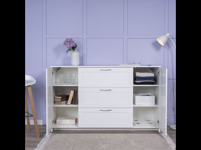 Сириус Тумба 2 двери и 3 ящика 1560х946х412 белый