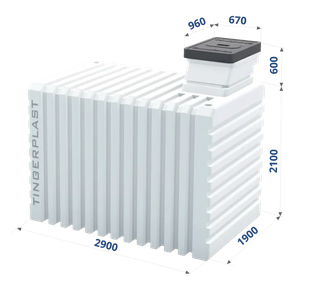 Бесшовный пластиковый погреб Тингард 3000