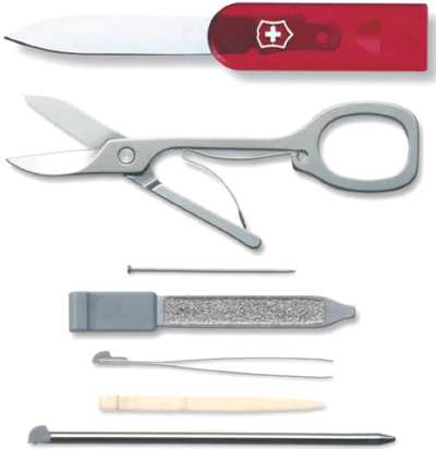 Швейцарская карточка VICTORINOX SwissCard Ruby красная 0.7100.T