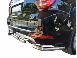 Защита заднего бампера угловая d60 для Haval H9 2018-