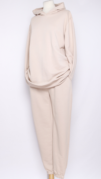 Костюм худи и брюки светло-бежевый  р.48