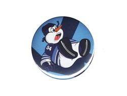 Значок закатной ХК "СИБИРЬ" (Снеговик на 5-й точке) 23