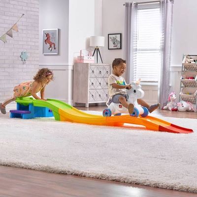 Step2 Радужные горки-2 с каталкой единорогом