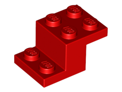 Bracket 3 x 2 x 1 1/3, Red (18671 / 6172642)