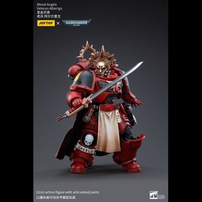 Альбериго, ветеран Кровавых Ангелов (Warhammer 40k) - КОЛЛЕКЦИОННАЯ ФИГУРКА 1/18 Blood Angels Veteran Alberigo (JT3372) - JOYTOY