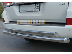Защита заднего бампера d76/42 для Toyota Land Cruiser 200 2007-2012