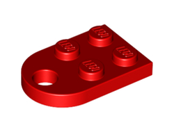 Plate, Modified 2 x 3 with Hole, Red (3176 / 317621 / 4188189)