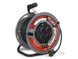 Удлинитель силовой на металлической катушке Ресанта СУ-3х2,5КГ-50/3