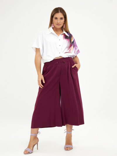 Кюлоты цвета бордо