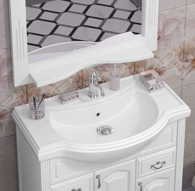 Мебель для ванной Opadiris Риспекто 80 белый матовый