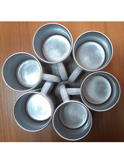 13 Кружка СЕРЕБРО ВНУТРИ, УЦЕНКА