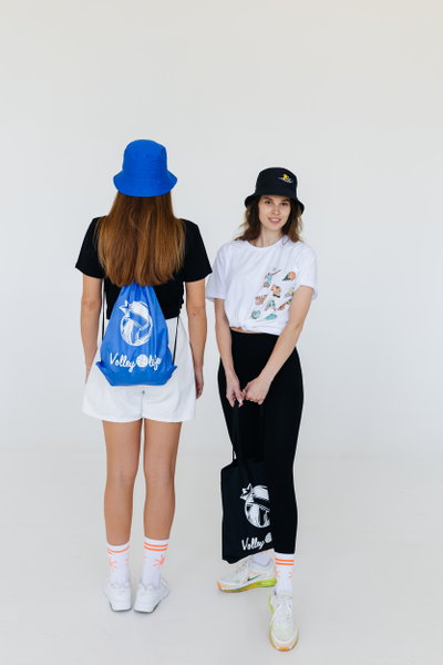 Рюкзак синий "Мяч рисованный"