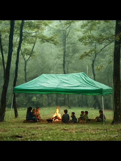 Тент Тарпаулин от дождя и солнца 3х5 м, 120 г/м2, шаг люверсов 0,5 м