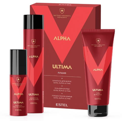 Estel Professional Набор ALPHA ULTIMA Пламя Шампунь + Гель для бритья + Лосьон после бритья