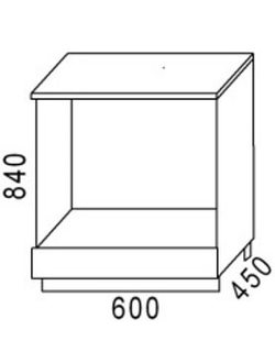 Стол под технику НПЛ600 Дуб Горный (Эра)