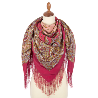 Павловопосадский платок Восточные сладости 1429-5